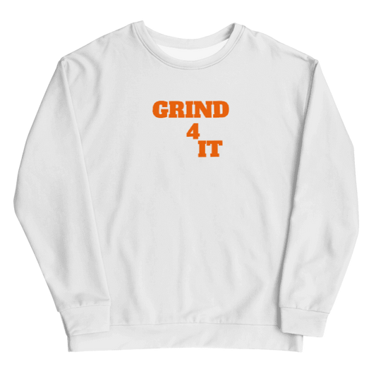 Multi color Grind 4 It Sweatshirt 4 Men (Orange Letters)