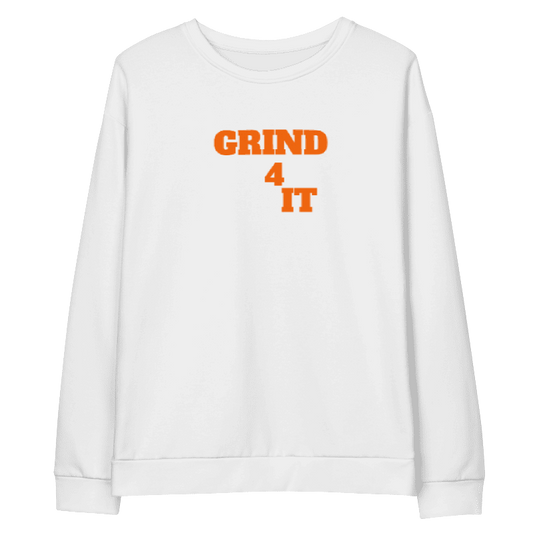 Multi color Grind 4 It Sweatshirt 4 Women (Orange Letters)