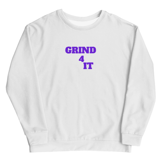 Multi color Grind 4 It Sweatshirt 4 Men (Purple Letters)
