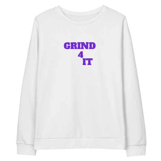 Multi color Grind 4 It Sweatshirt 4 Women ( Purple Letters)