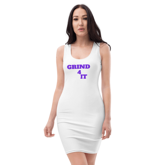 Multi color Grind 4 It S Dress ( Purple Letters)